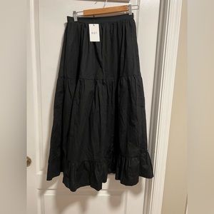 O.P.T. Cotton Tiered Maxi Skirt NWT Size M
